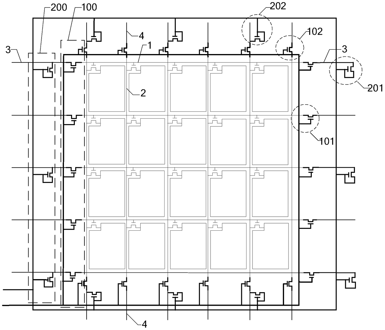 Array substrate, display device and driving method thereof