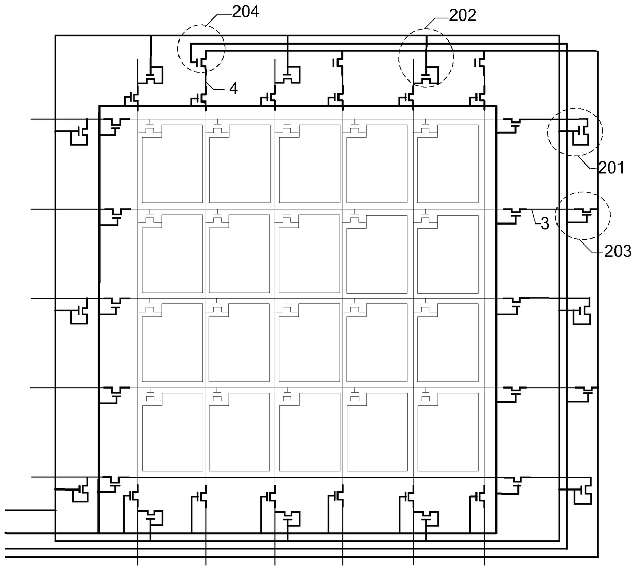 Array substrate, display device and driving method thereof