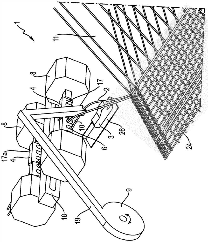 Weaving machine having a device for selecting the weft thread colour