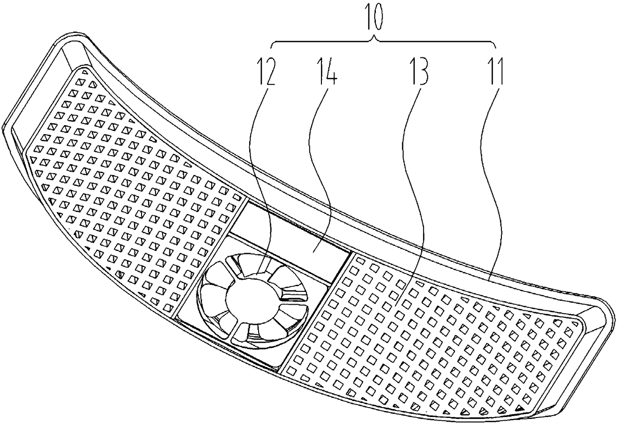 An air purifier that can be installed under the brim of a hat and a hat with the purifier