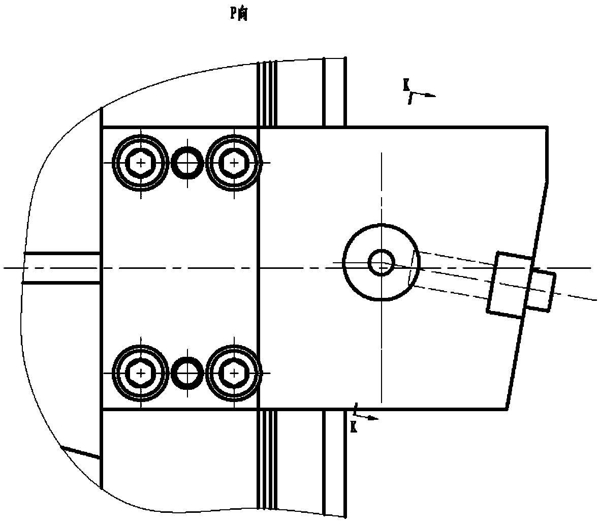 Turbine disk tenon and groove drilling device and turbine disk tenon and groove drilling method