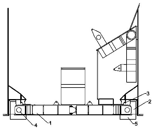 Installation process of square hopper door of dredger