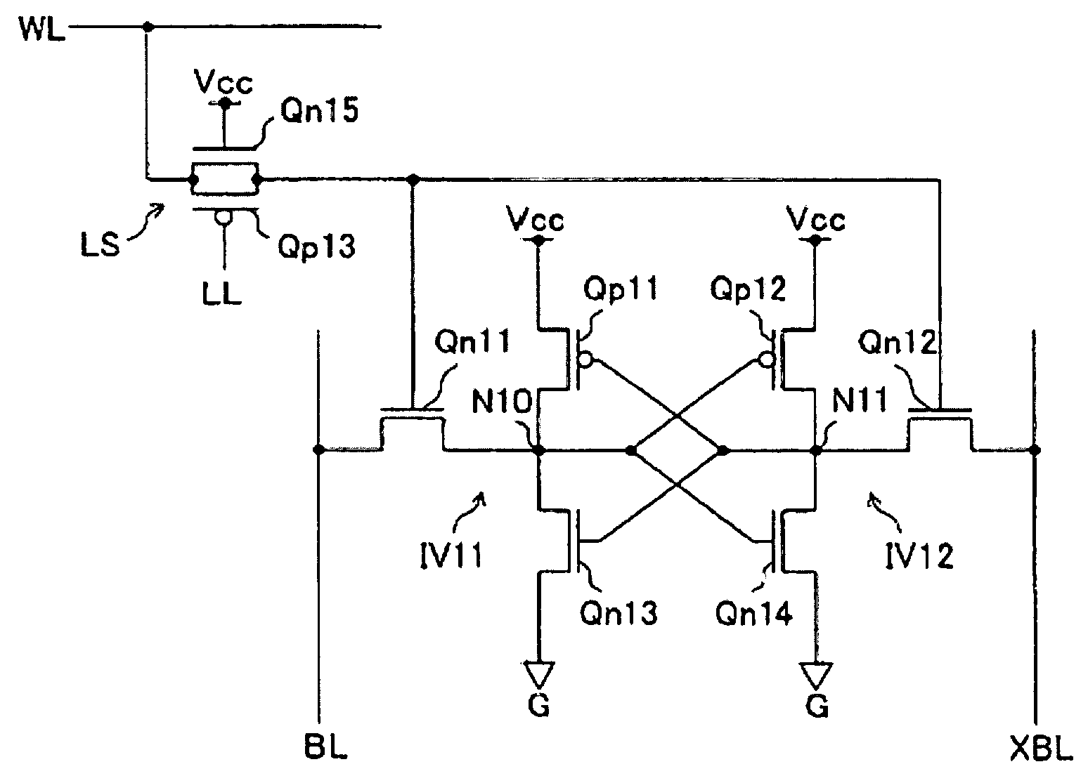 Static memory cell and SRAM device