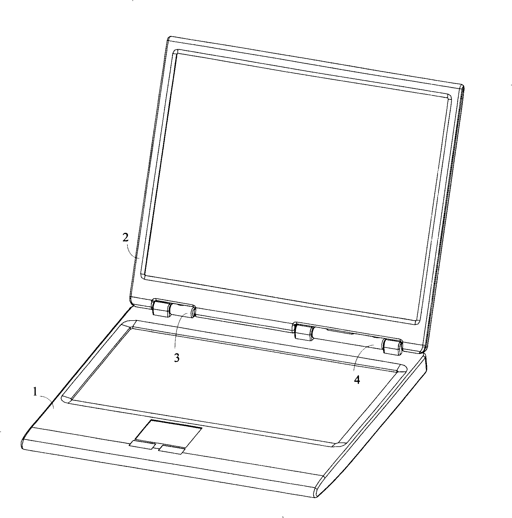 Note-book computer with disassemblied display mould set