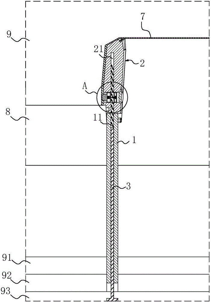Injection mold and direct pushing mechanism thereof