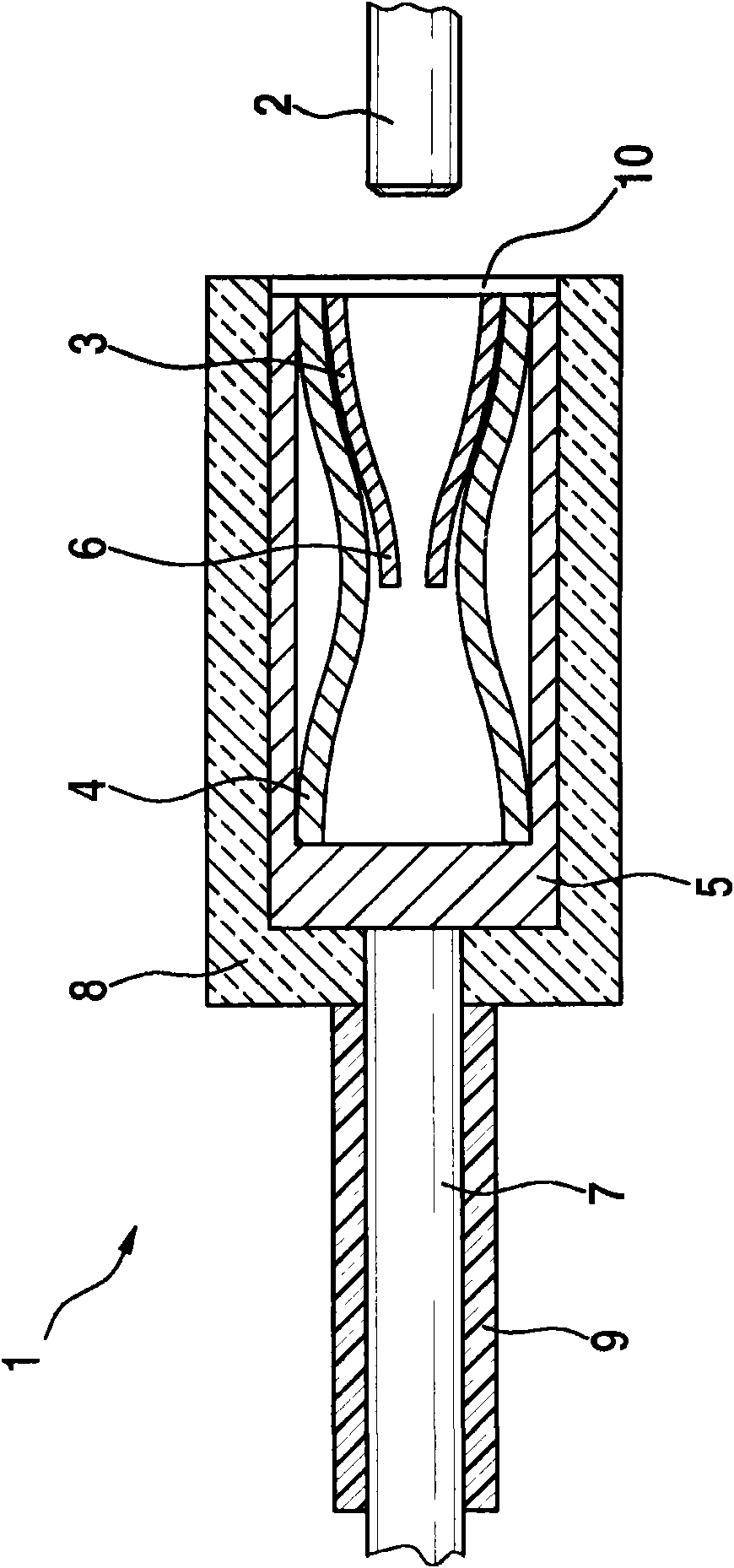 Electrical plug connector as a fuel injector contact for vibration-resistant applications