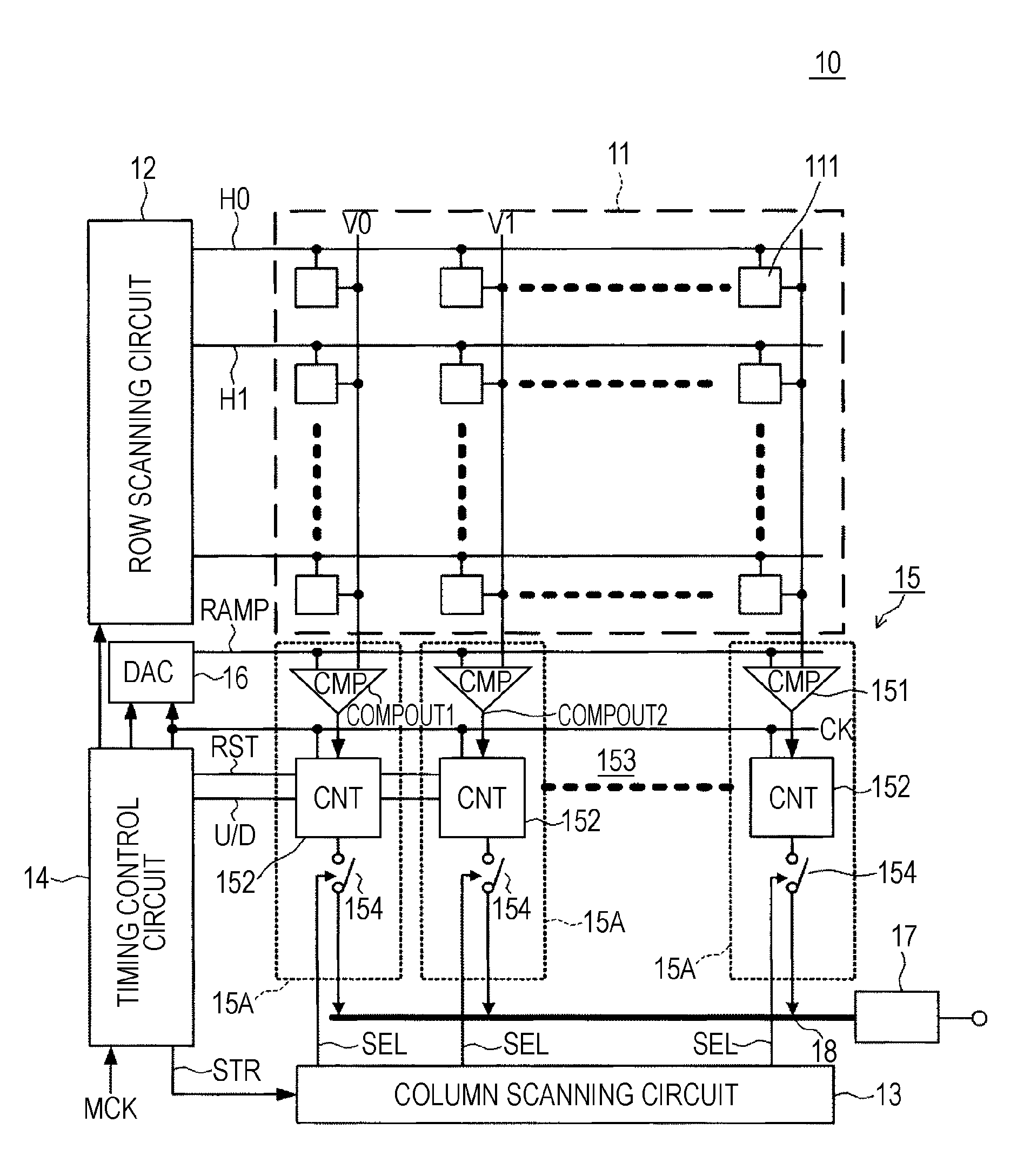 A/D conversion circuit, solid-state image sensor, and camera system