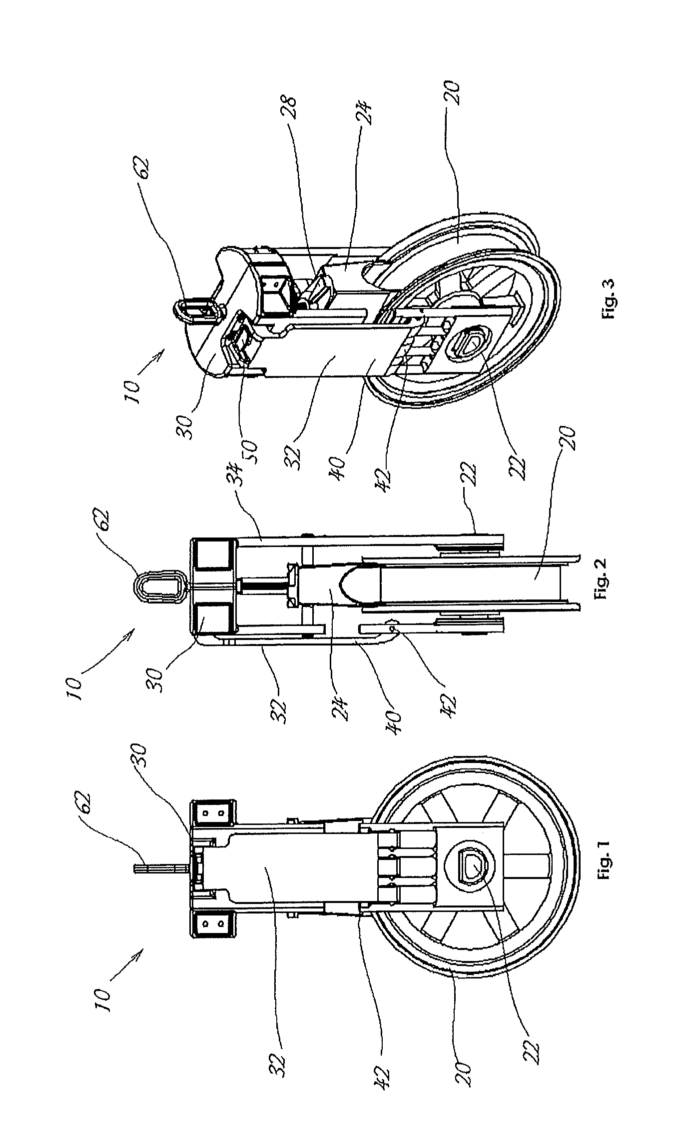 Aerial sheave device