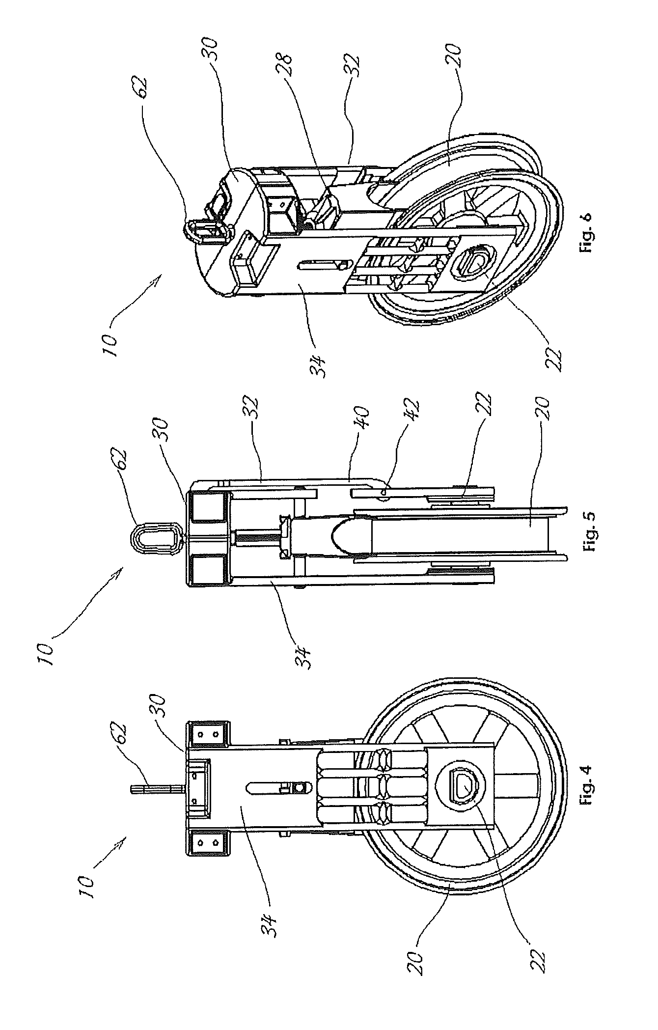 Aerial sheave device
