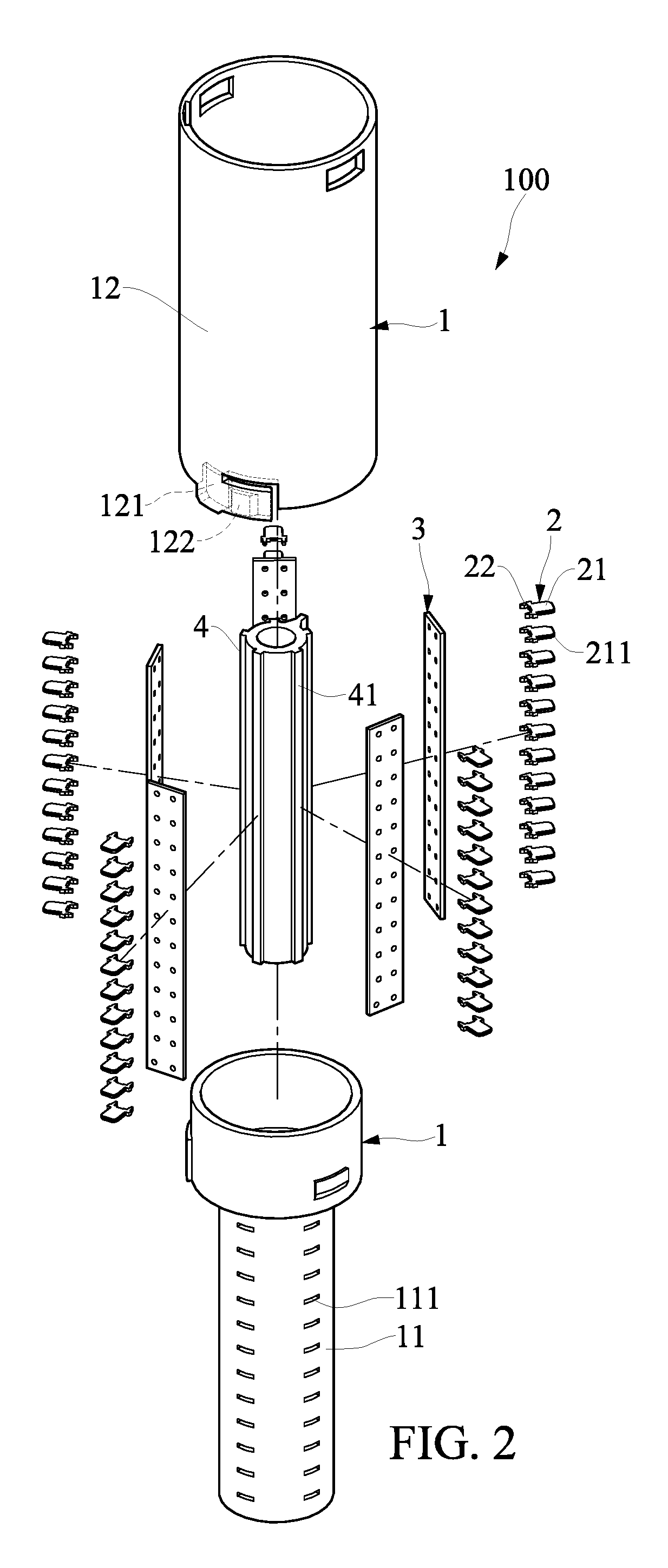 Connecting device with high-density contacts