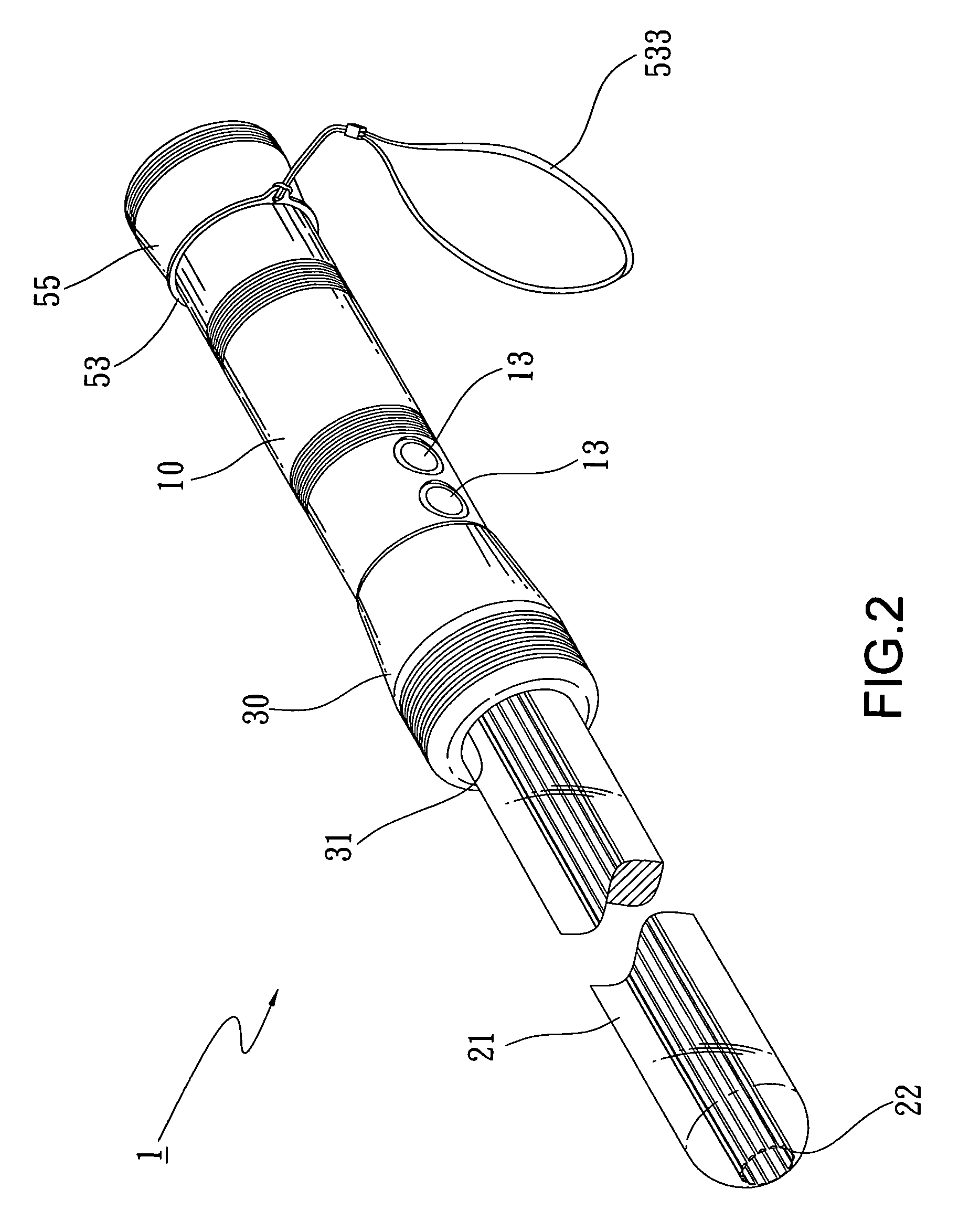 Illuminating caution light apparatus that combines a nightstick, a flashlight, and a baton
