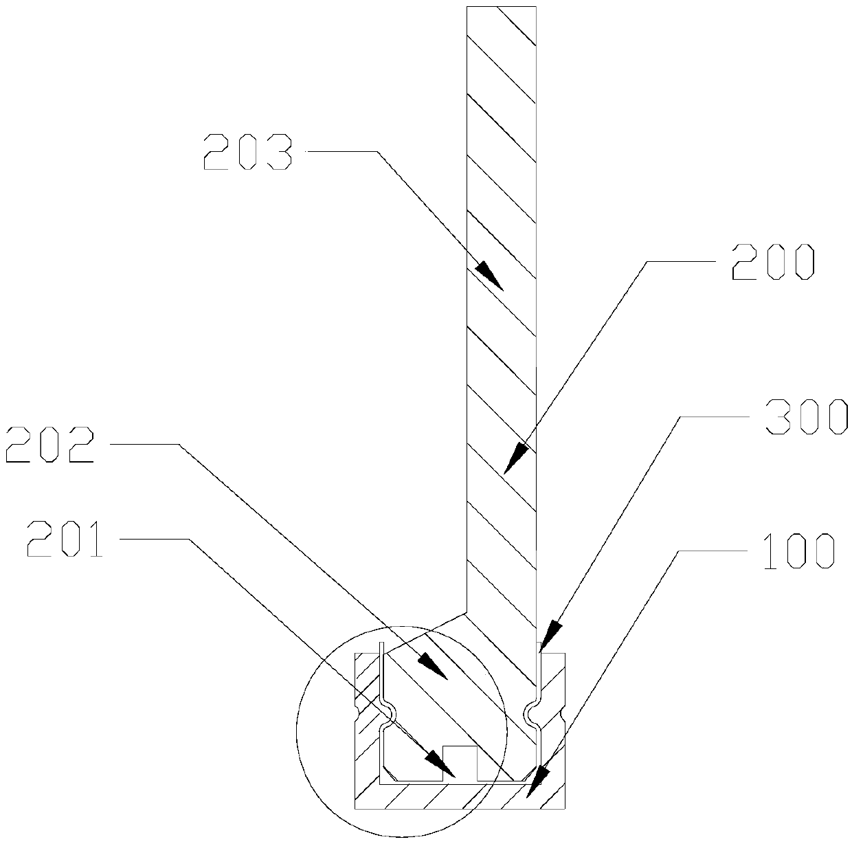 Connecting structure of side plate and accessory