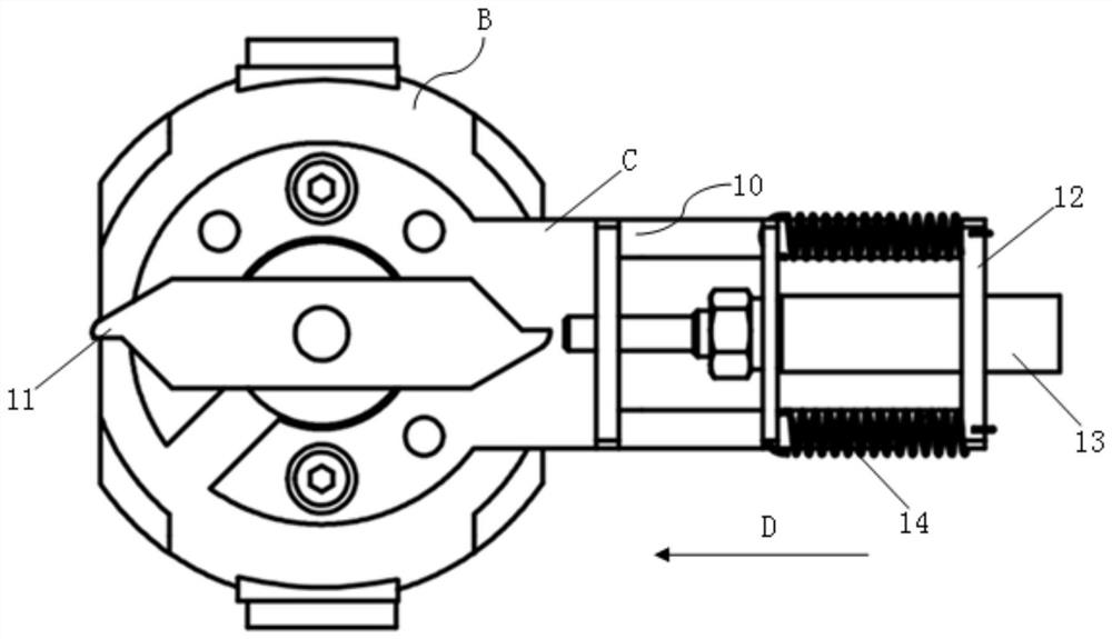 Device for realizing mechanical interlocking function among different operating mechanisms