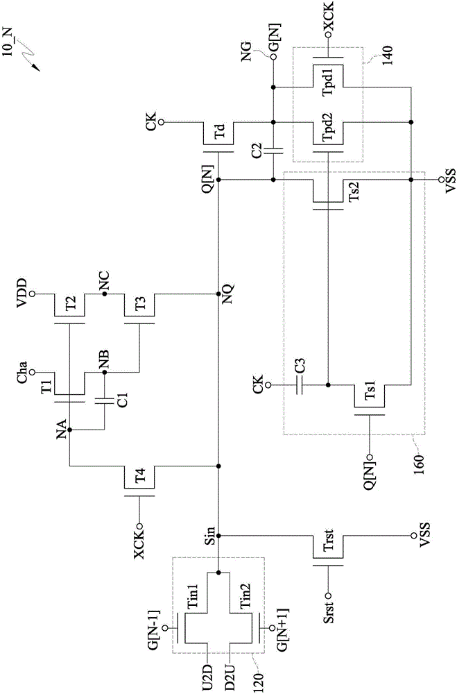 Grid electrode drive circuit