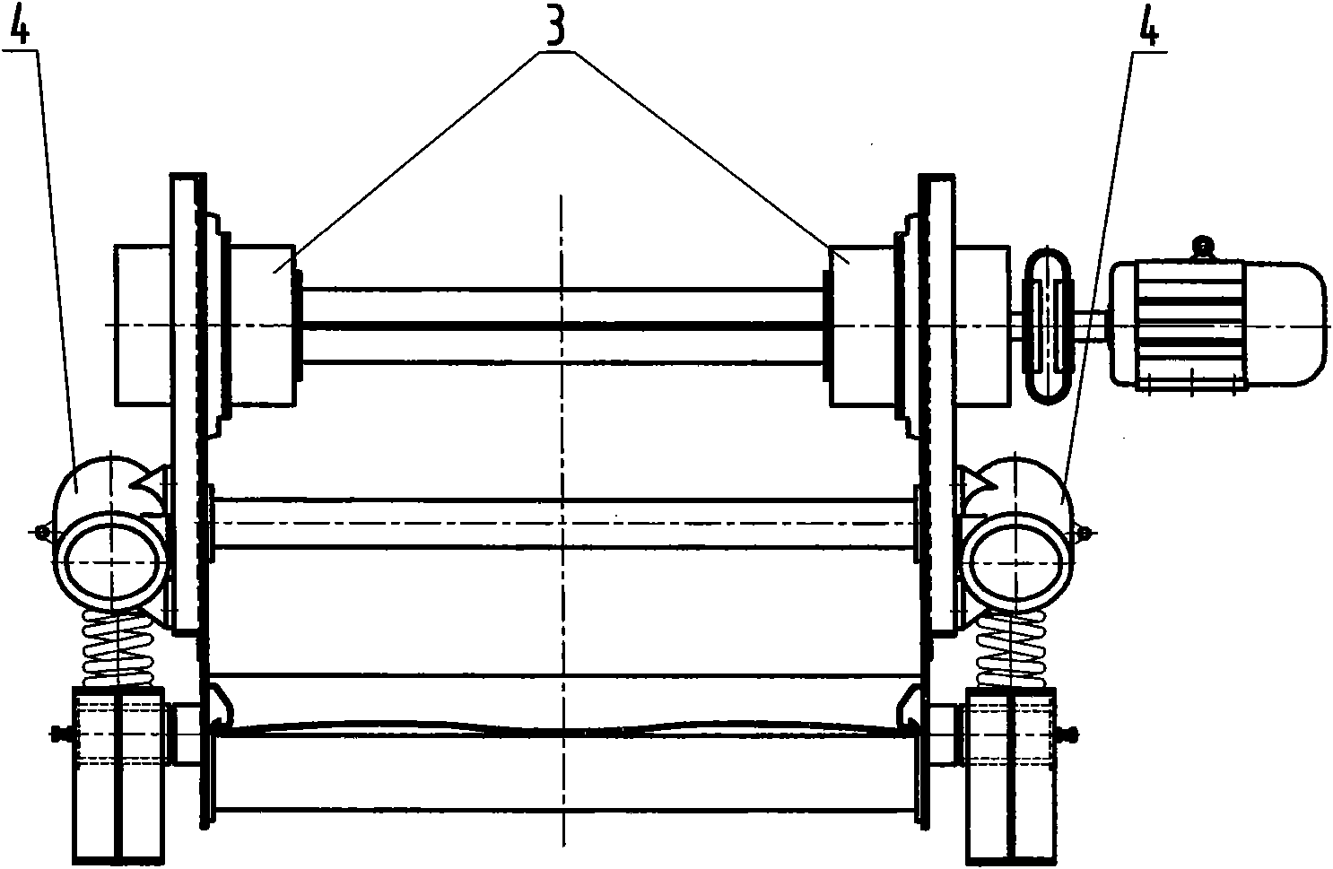 Vibrating screen with spherical track
