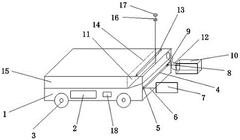 Automatic tennis ball picking up machine