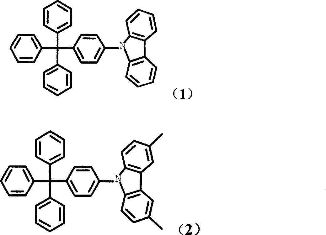 Tetrabenzene methane derivative and its application