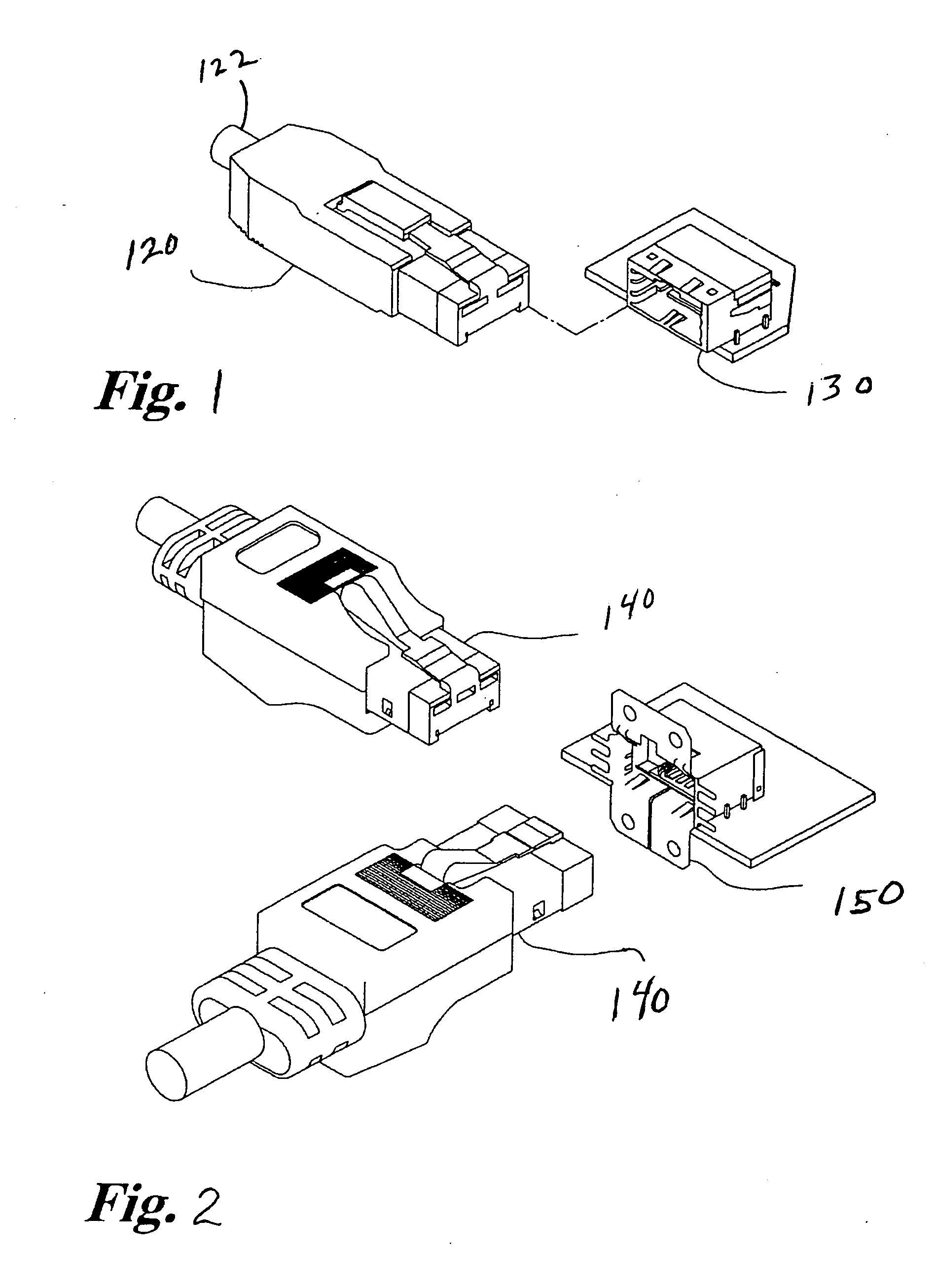 Radio frequency identification of a connector by a patch panel or other similar structure