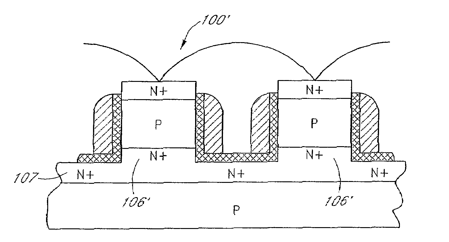 Long retention time single transistor vertical memory gain cell