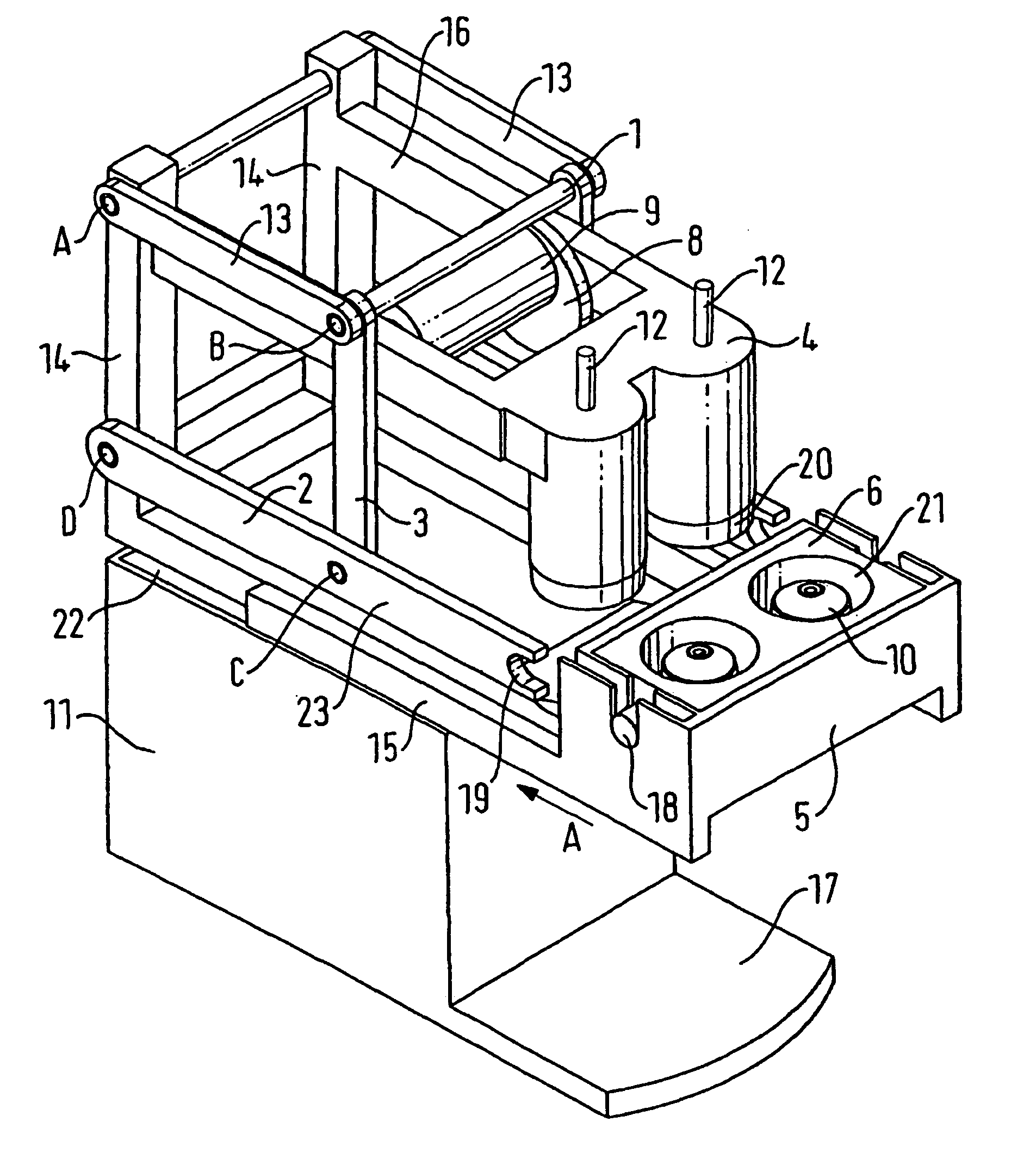 Automatic device for the extraction of a substance