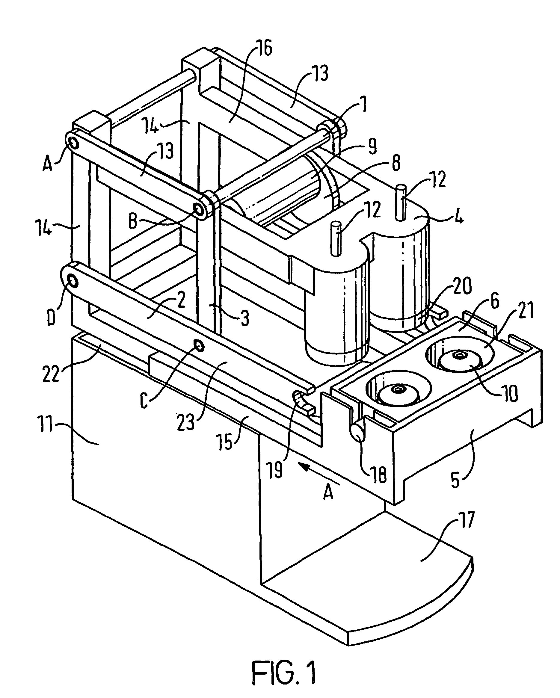 Automatic device for the extraction of a substance