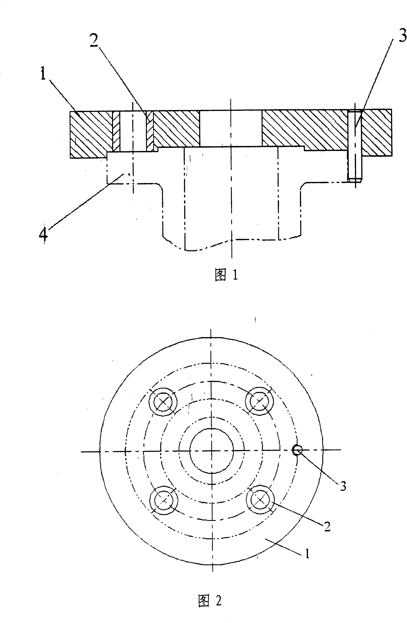 Flange quick-changing drill jig