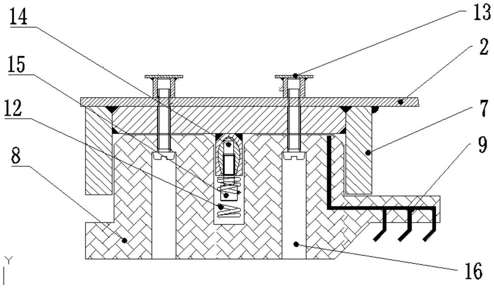 Novel shield launching and receiving tunnel portal pressure-regulating self-sealing structure