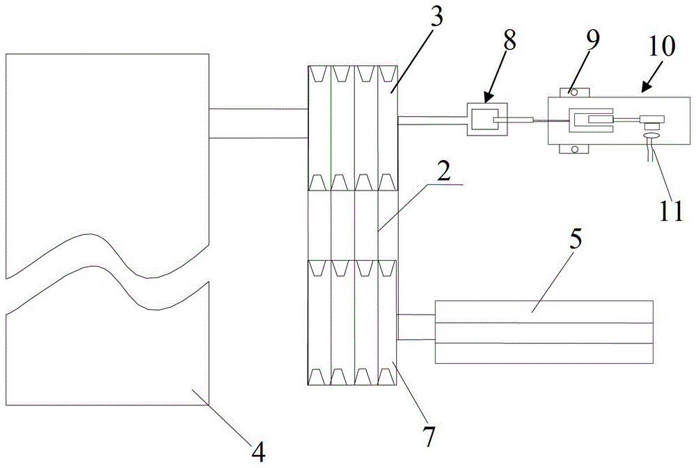 Vibrating screen operation detection device