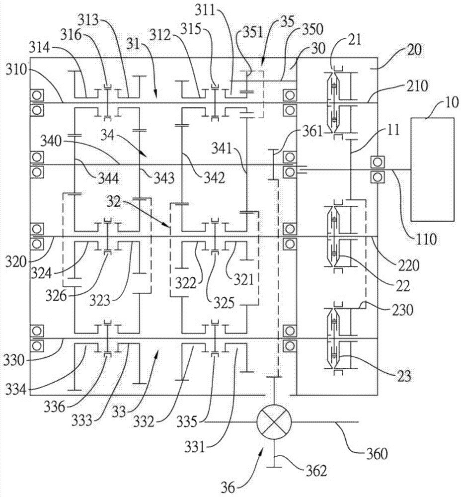 Traction drive synchronous governor and multi-shaft gearbox having the governor
