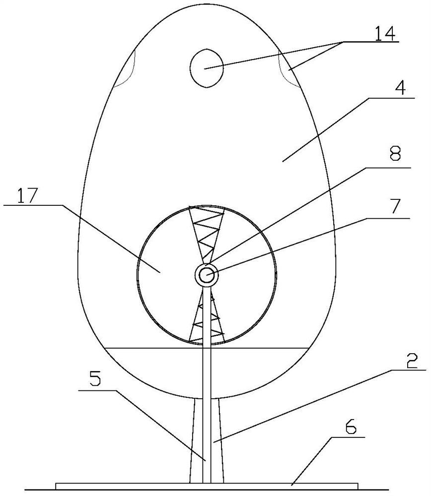 Egg-shaped solar micro building and operation method thereof