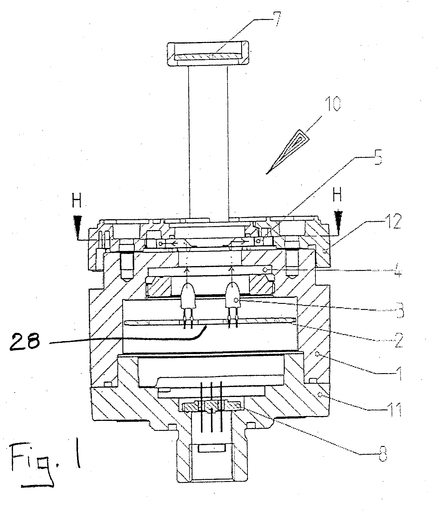 Gas sensor with an especially explosion-proof housing