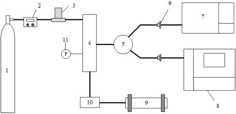 Single hole-type sulphur hexafluoride on-line detector leakage rate detection method