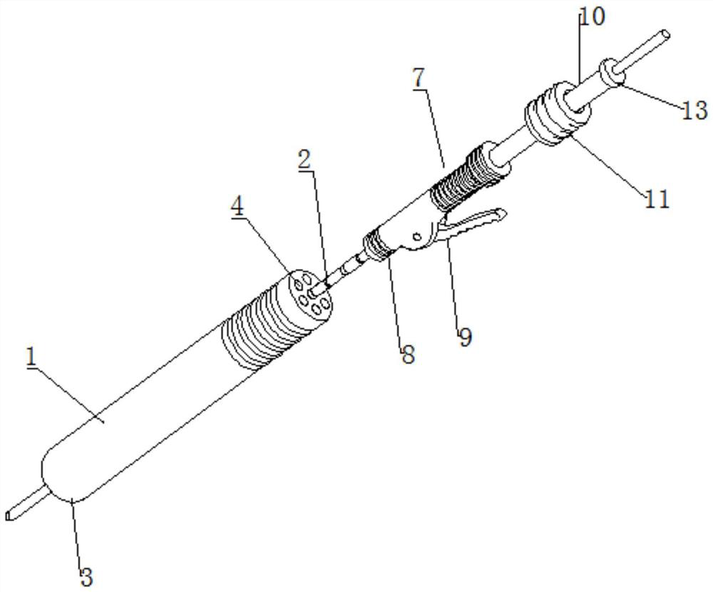 Spine minimally invasive symmetrical porous light-transmitting positioning and guiding device and using method thereof