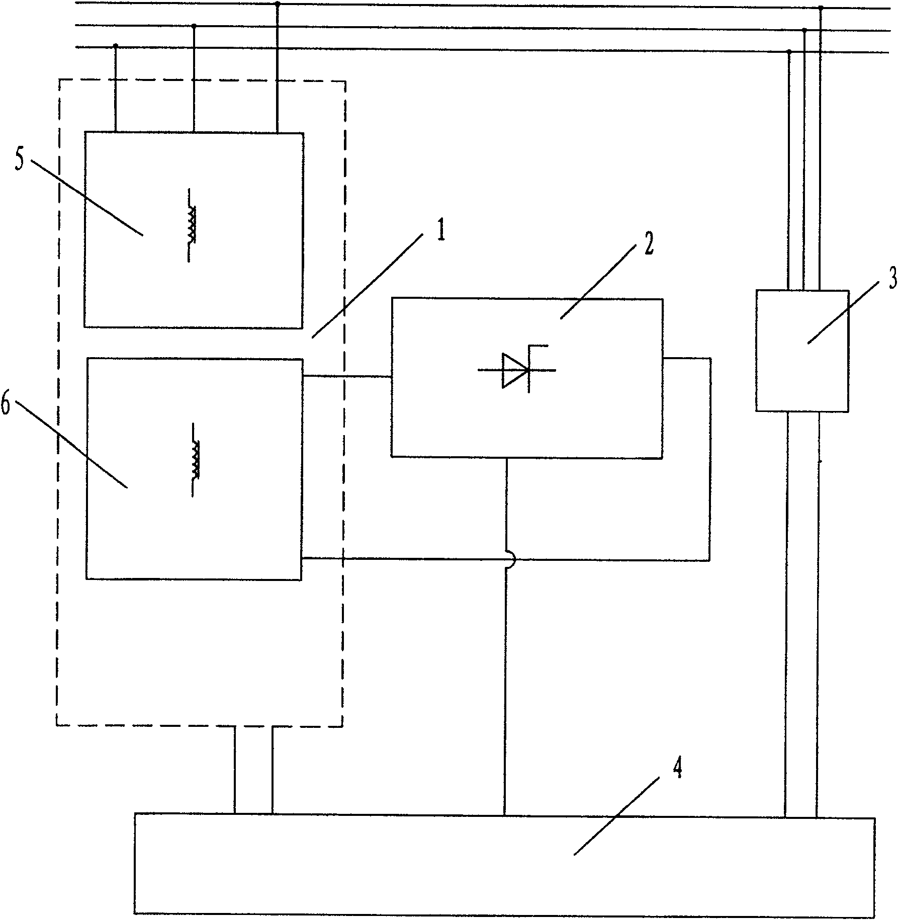 Self-feeding controllable transductor