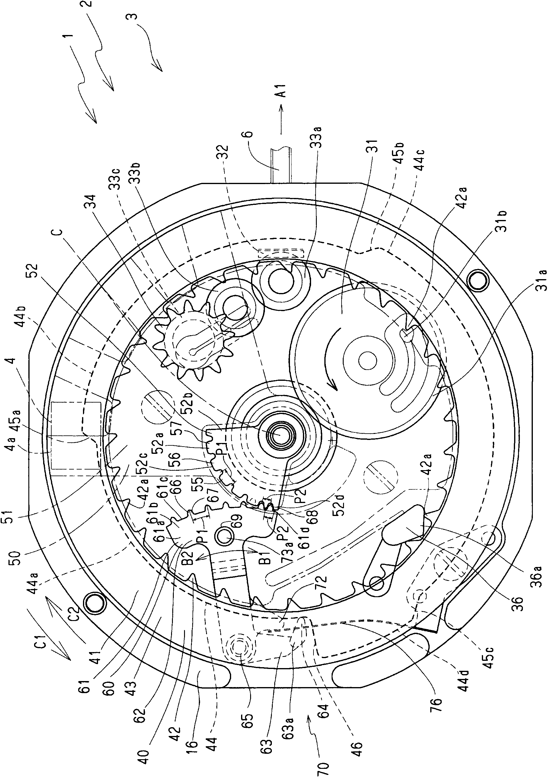 Calendar mechanism and analog timepiece equipped with same mechanism