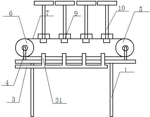 Purified water filling cleaning device with positioning device