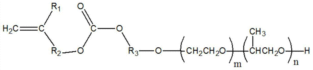 A kind of alkenyl carbonate polyether and its preparation method and application