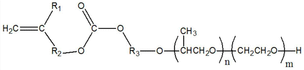 A kind of alkenyl carbonate polyether and its preparation method and application