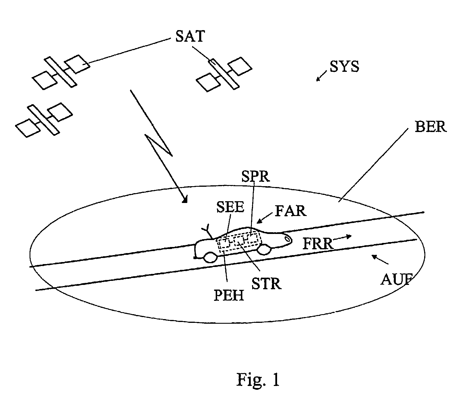 Method for identifying a toll-required section of road