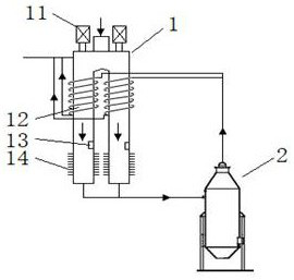 Red mud cracking treatment device