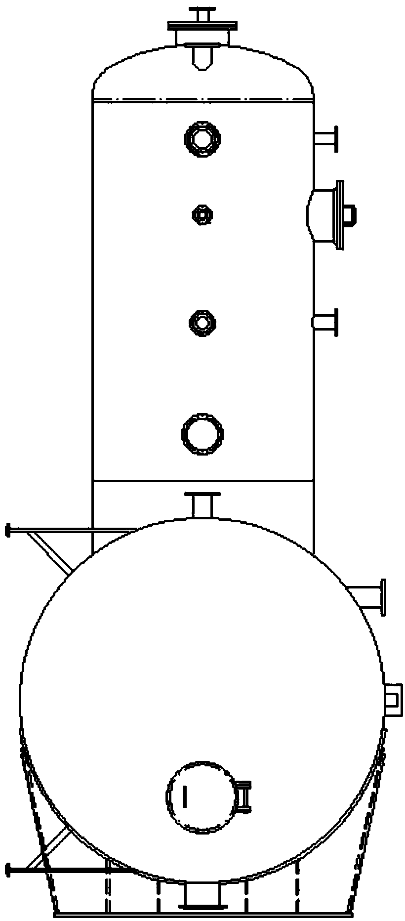 Water spraying tray type rotating-film deaerator