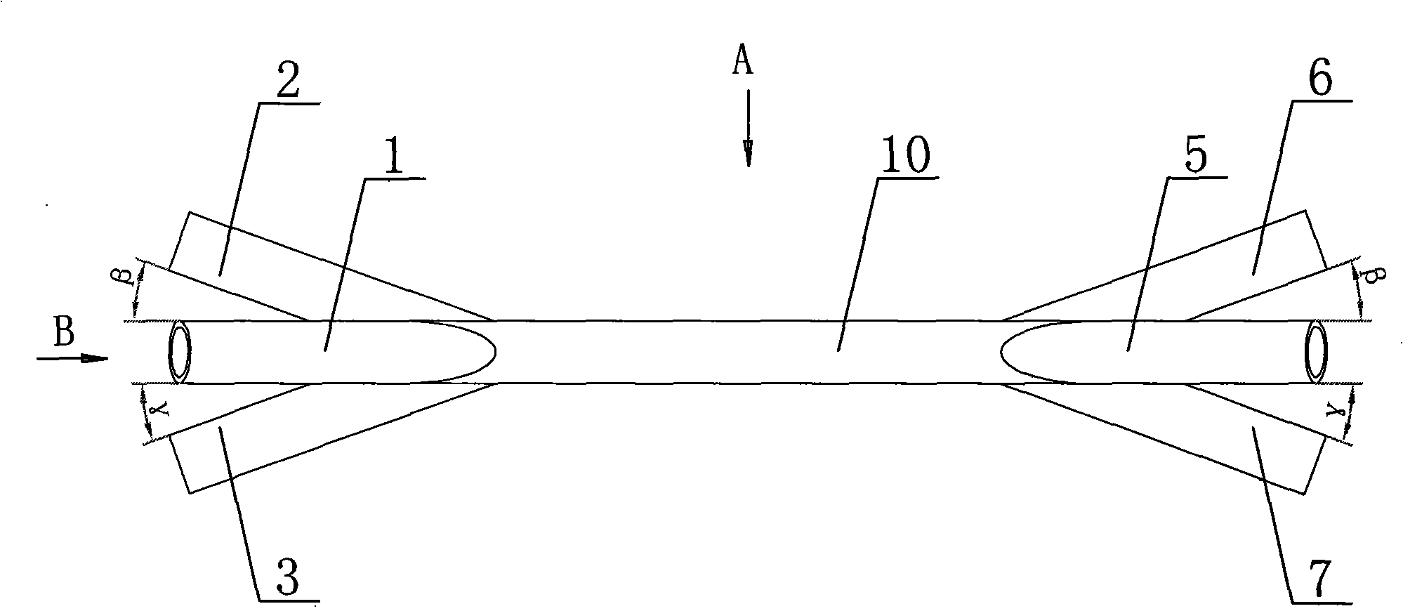 Three-dimensional interposed waveguide type medium pool for Brillonin amplifying laser serial beam combination