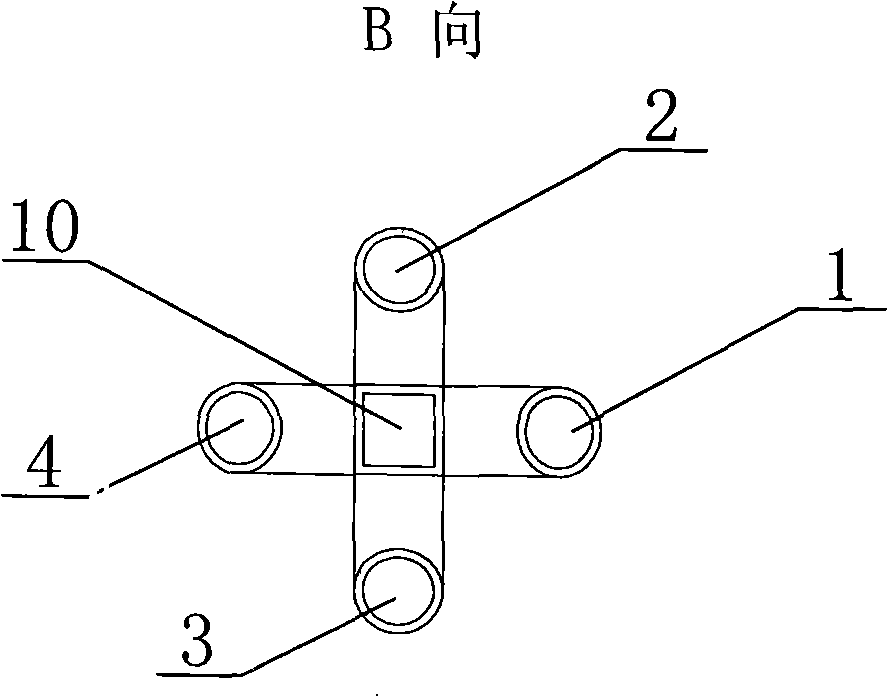 Three-dimensional interposed waveguide type medium pool for Brillonin amplifying laser serial beam combination