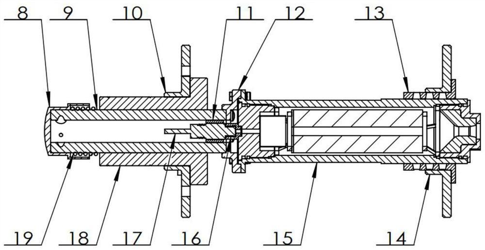 Solid rocket engine high-speed spinning test enclasping device