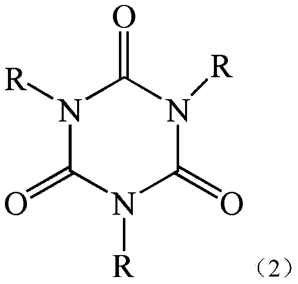 Heat-resisting flame-retardant isocyanurate-ring-containing polyether polyol with controllable hard segment/soft segment ratio and preparation method thereof