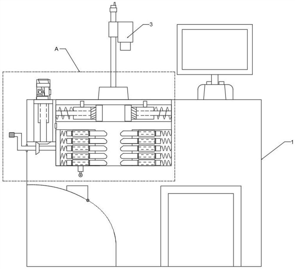 Laser marking machine based on triangulation ranging method