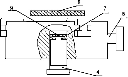 Simple flyer sticking and clamping special device and usage thereof