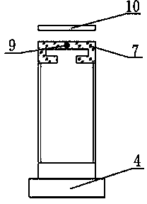 Simple flyer sticking and clamping special device and usage thereof