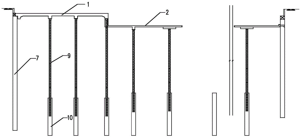 Waterproof construction method for outsourcing side walls of subway stations with suspended beams