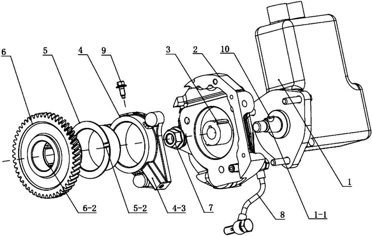 A fuel pump transmission device and a fuel injection system equipped with the device